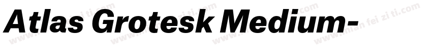 Atlas Grotesk Medium字体转换